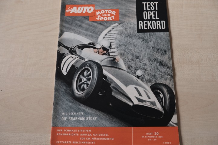 Deckblatt Auto Motor und Sport (20/1960)